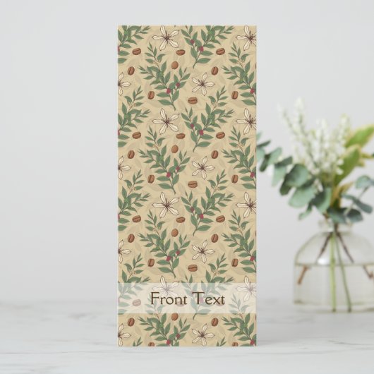 Invitation Motif de café (Debout devant)