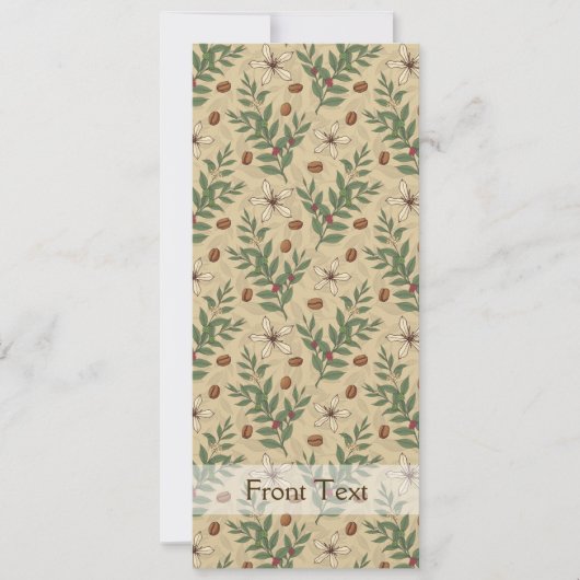 Invitation Motif de café (Devant)