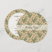 Invitation Motif de café (Devant / Derrière)