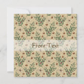 Invitation Motif de café (Devant)
