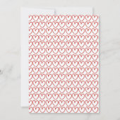 Invitation Motif de cœur d'amour (Devant)