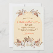 Invitation Motif de collecte d'automne de moisson confortable (Devant)