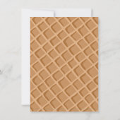 Invitation Motif de cône de gaufre à la crème glacée (Dos)