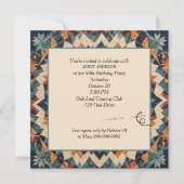 Invitation Motif de courtepoint de kaléidoscope en patchwork  (Devant)