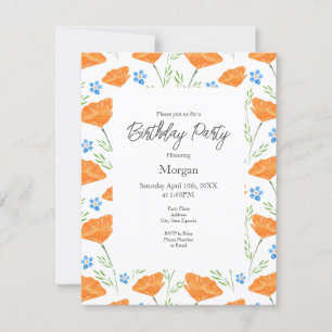 Invitation Motif de crapaud de Californie