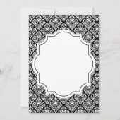 Invitation Motif de Damas blanc (Devant)