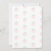 Invitation Motif de dessin de fraise (Dos)
