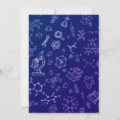 Invitation Motif de dessin de science / chimie (Dos)