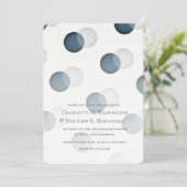 Invitation Motif de données gris de la marine moderne Faire-p (Debout devant)