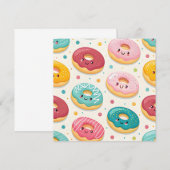 Invitation Motif de Donuts (Devant / Derrière)