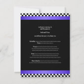 Invitation Motif de fête d'anniversaire - Black and White Che (Dos)