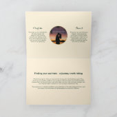 Invitation Motif de feuilles thématiques | Plié | Mariage (Intérieur)