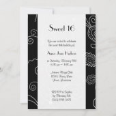 Invitation Motif De Flacons, Motif À Éperons, Tourbillonnant, (Devant)