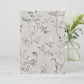 Invitation Motif de fleurs (Debout devant)