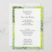 Invitation Motif De Fleurs, Dahlia Verte, Diplôme (Devant)