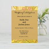 Invitation Motif de fleurs de lys d'Alphonse Mucha : Art nouv (Debout devant)