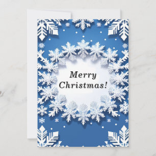 Invitation Motif de flocon de neige de Noël