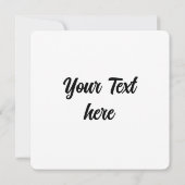 Invitation Motif de flocons de neige cristallins (Dos)