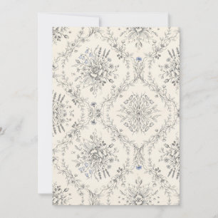 Invitation Motif de jardin floral botanique vintage