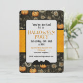 Invitation Motif de la fête d'Halloween (Debout devant)