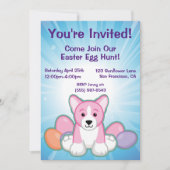 Invitation Motif de Lil Spring Corgi (Devant)