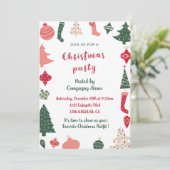 Invitation Motif de Noël de l'entreprise (Debout devant)