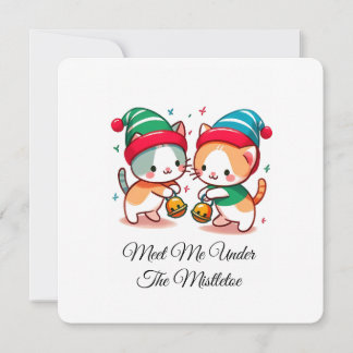 Invitation Motif de Noël esthétique Santa Candy Minimaliste
