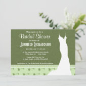 Invitation Motif de palmier mignon (Debout devant)