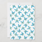Invitation Motif de papillons Couleurs personnalisées Graphis (Dos)
