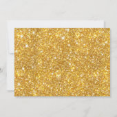 Invitation Motif de Parties scintillant Gold Faux Fabulous Ci (Dos)