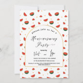 Invitation Motif de pastèque moderne Jardin Maison (Devant)