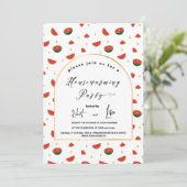 Invitation Motif de pastèque moderne Jardin Maison (Debout devant)