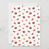 Invitation Motif de pastèque moderne Jardin Maison (Dos)