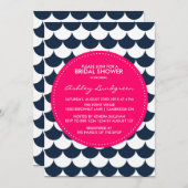 Invitation Motif de pétoncle nautique (Devant / Derrière)