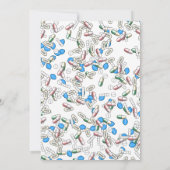 Invitation Motif de poudres de pilules (Dos)