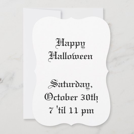 Invitation Motif de Sphinx Tête de Mort (Dos)