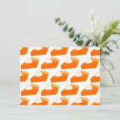 Invitation Motif de tarte à la citrouille (Debout devant)