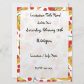 Invitation Motif de tranche de pizza (Dos)