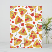 Invitation Motif de tranche de pizza (Debout devant)