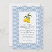 Invitation Motif de treillis de citron de jardin d'agrume de (Devant)