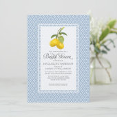 Invitation Motif de treillis de citron de jardin d'agrume de (Debout devant)