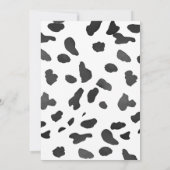 Invitation Motif de vache rose Western Rustic Cowgirl Anniver (Dos)