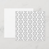 Invitation Motif de volley-ball Imprimer COULEUR DE ARRIÈRE - (Devant / Derrière)