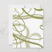 Invitation Motif de volutes dorées (Dos)