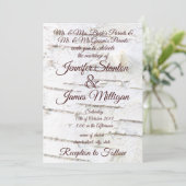 Invitation Motif d'écorce de bouleau (Debout devant)