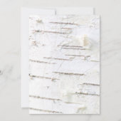 Invitation Motif d'écorce de bouleau (Dos)