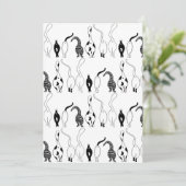 Invitation Motif des boutons de chat (Debout devant)