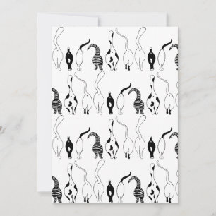 Invitation Motif des boutons de chat