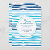 Invitation Motif d'été (Devant / Derrière)