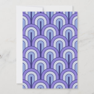 Invitation Motif d'éventail géométrique rétro dégradé